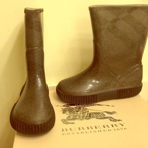 Kids Burberry rain boots